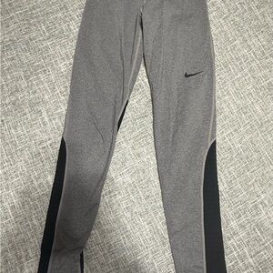 Nike Pro Black and Gray Leggings